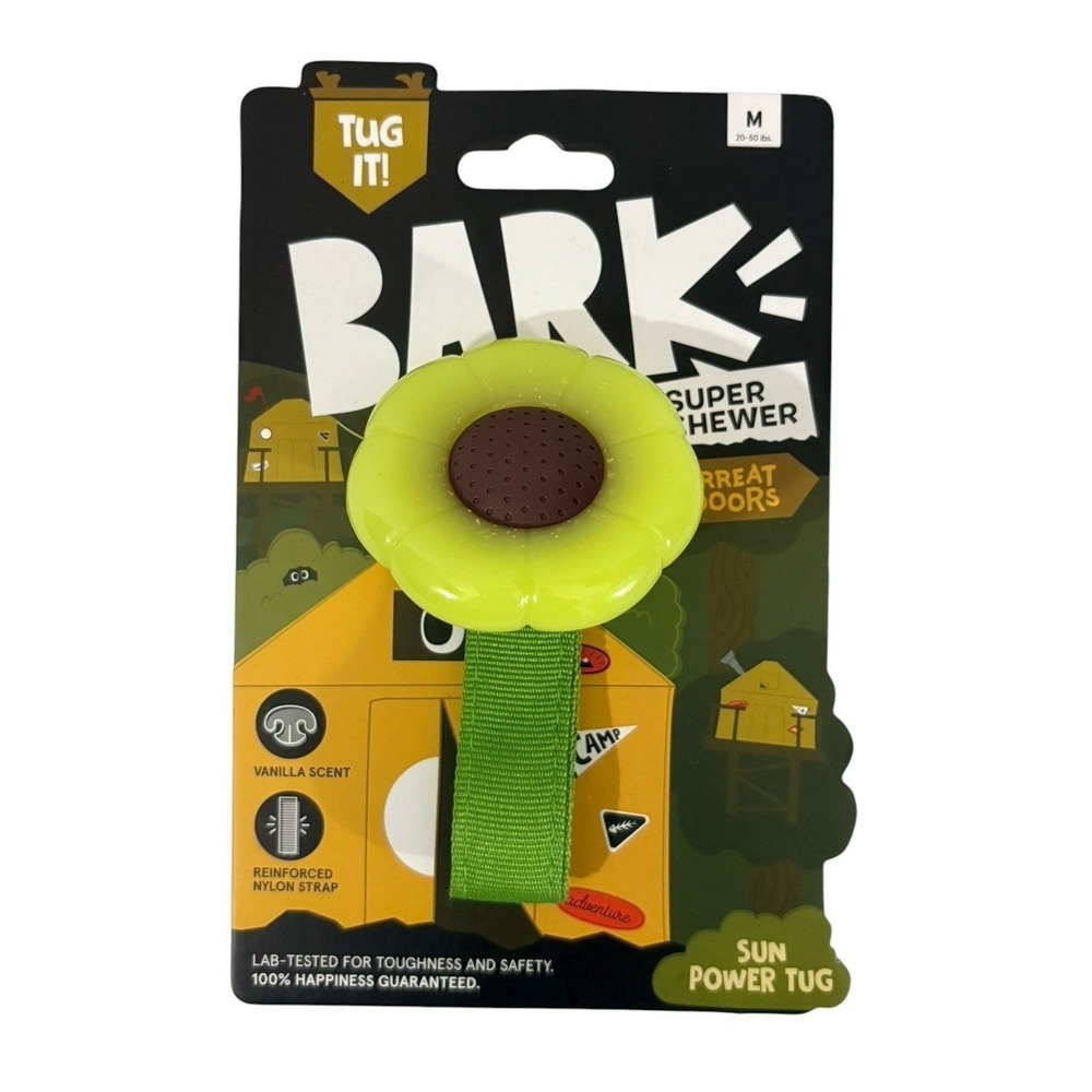 Bark Box Super Chewer Dog Toy SUN POWER TUG NEW